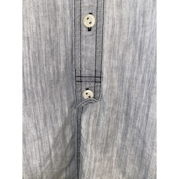 Oakley Button Up Shirt Mens Medium Gray Long Sleeve Pockets Spread Collar - Picture 4 of 8